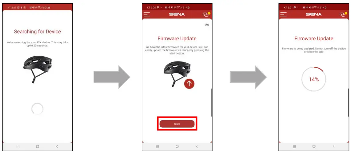 Sena R2X HELMET AND R2X UTILITY APP - figure 7