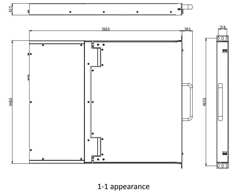 Rackmount KVMConsole - Appearance