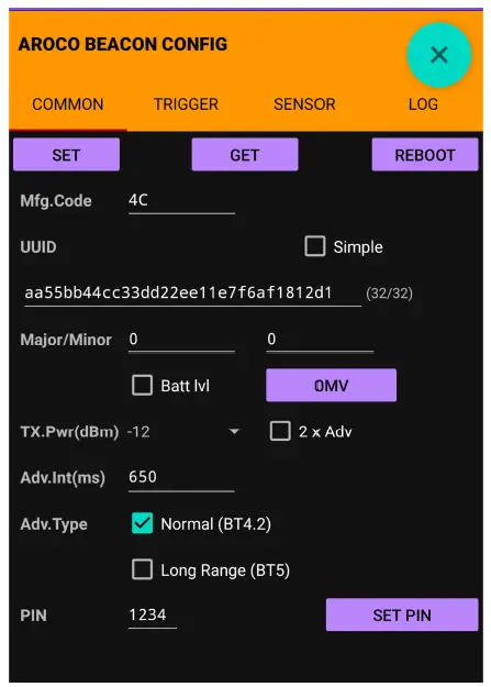 RODSUMWIRELESS AC-BLE-T110T Aroco Wireless Beacon with Vibration Detection fig 9