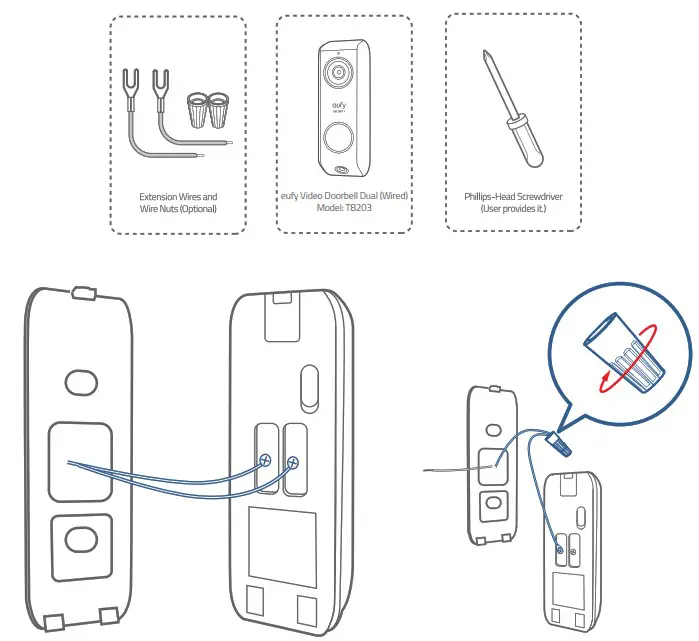eufy E8203 Security Video Doorbell Dual Camera - VIDEO DOORBELL INSTALLATION 8