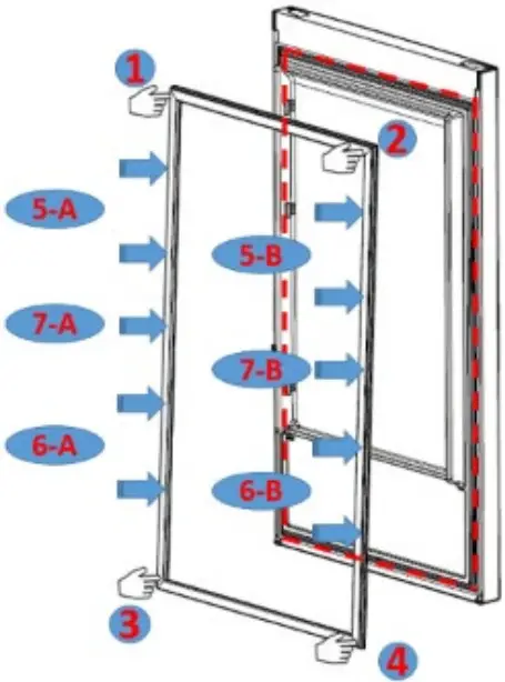 BUSH MEBI55177FRZ Built In Freezer - Replacement gasket