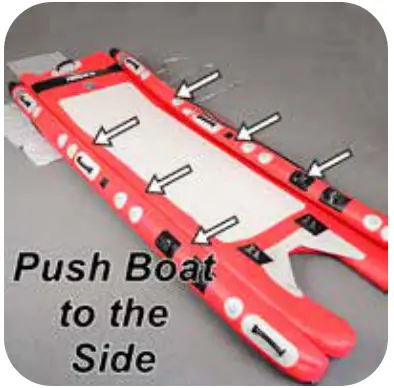 SEA EAGLE FASTCAT12K FastCat12 Inflatable Catamaran Boat - As boat deflates