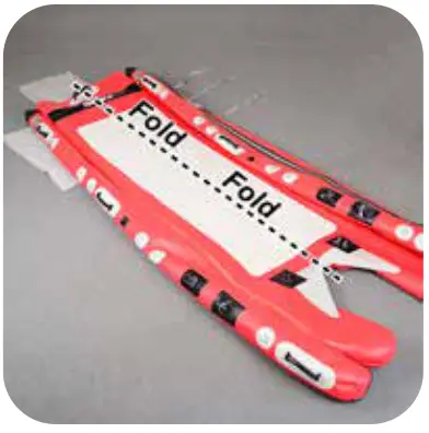 SEA EAGLE FASTCAT12K FastCat12 Inflatable Catamaran Boat - Fold one side onto