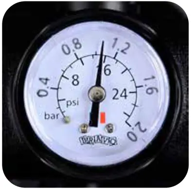 SEA EAGLE FASTCAT12K FastCat12 Inflatable Catamaran Boat - Pressure gauge