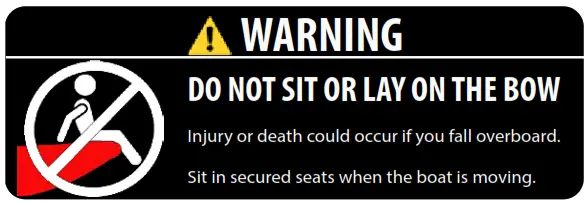 SEA EAGLE FASTCAT12K FastCat12 Inflatable Catamaran Boat - warning