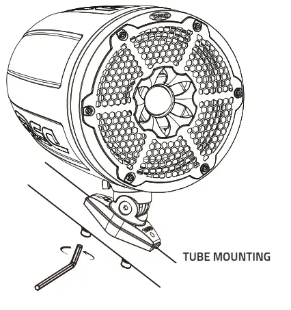 DS18 CF X10TP NS Marine Tower Pod For 10 Inch Speakers - fi5