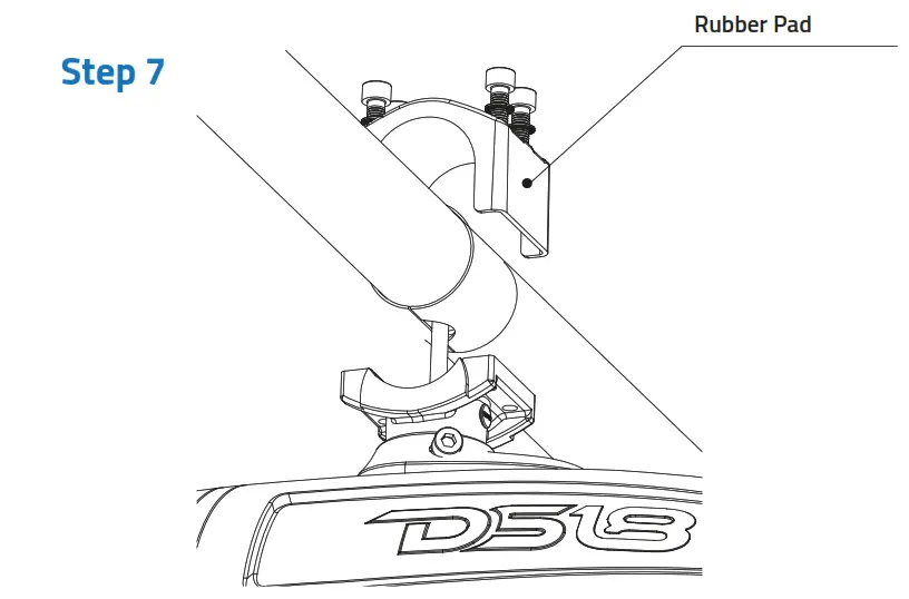 DS18 CF X10TP NS Marine Tower Pod For 10 Inch Speakers - fig1