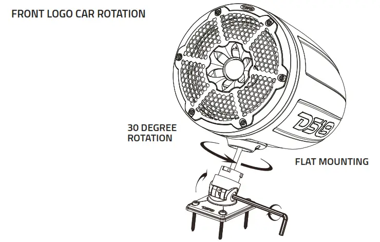 DS18 CF X10TP NS Marine Tower Pod For 10 Inch Speakers - fig4