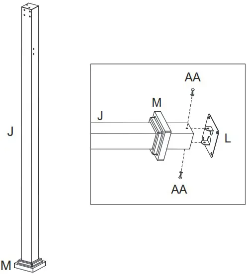 wayfair KNHPC0220601002 Charcoal Dark Grey Single Top Steel Gazebo with Mosquito - Assembly Instructions 1