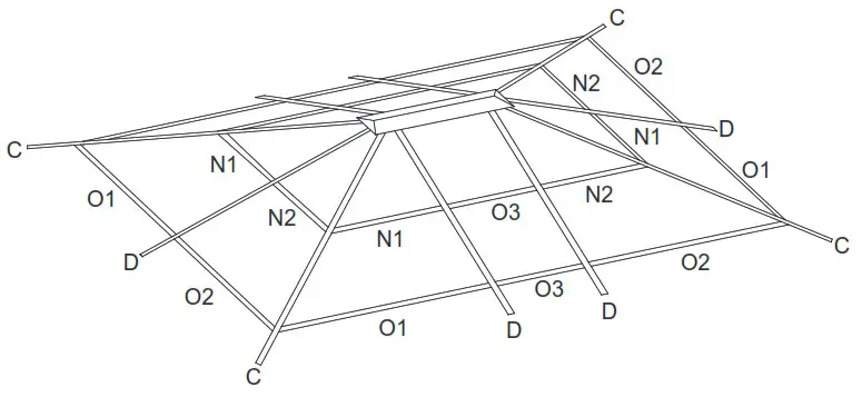 wayfair KNHPC0220601002 Charcoal Dark Grey Single Top Steel Gazebo with Mosquito - Assembly Instructions 12