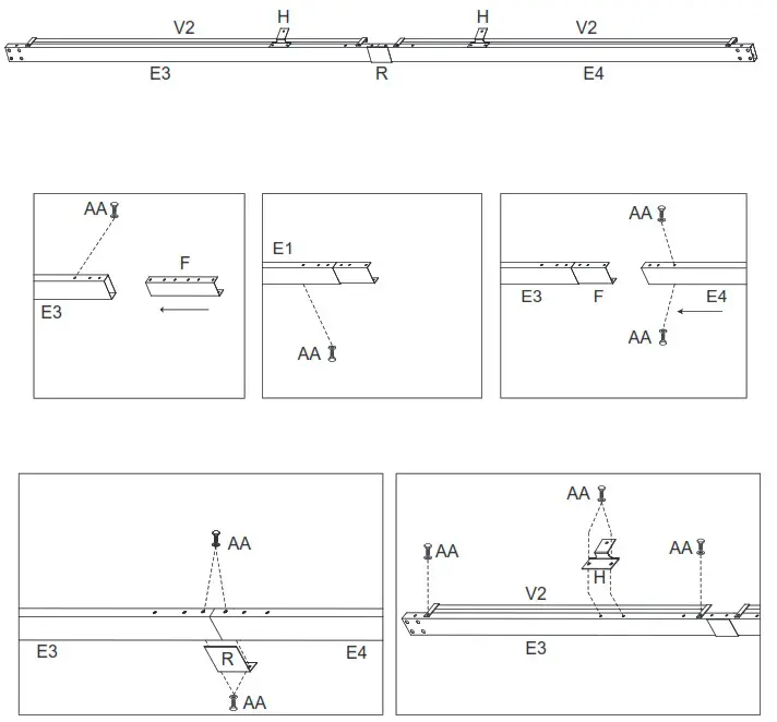 wayfair KNHPC0220601002 Charcoal Dark Grey Single Top Steel Gazebo with Mosquito - Assembly Instructions 3