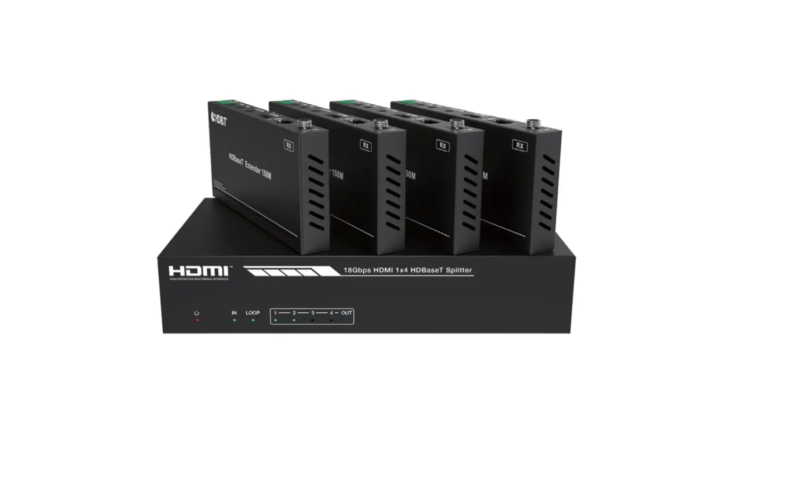 Paugge Ent-sp20b4hbt 18gbps Hdmi 1×4 Hdbaset Splitter User Manual Paugge Ent-sp20b4hbt 18gbps Hdmi 1×4 Hdbaset Splitter User Manual