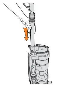 vax Powerful and Lightweight Vacuum -Insert the handle.