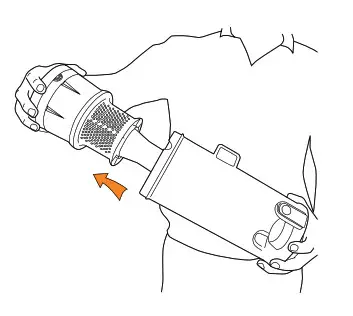 vax Powerful and Lightweight Vacuum - remove the separator