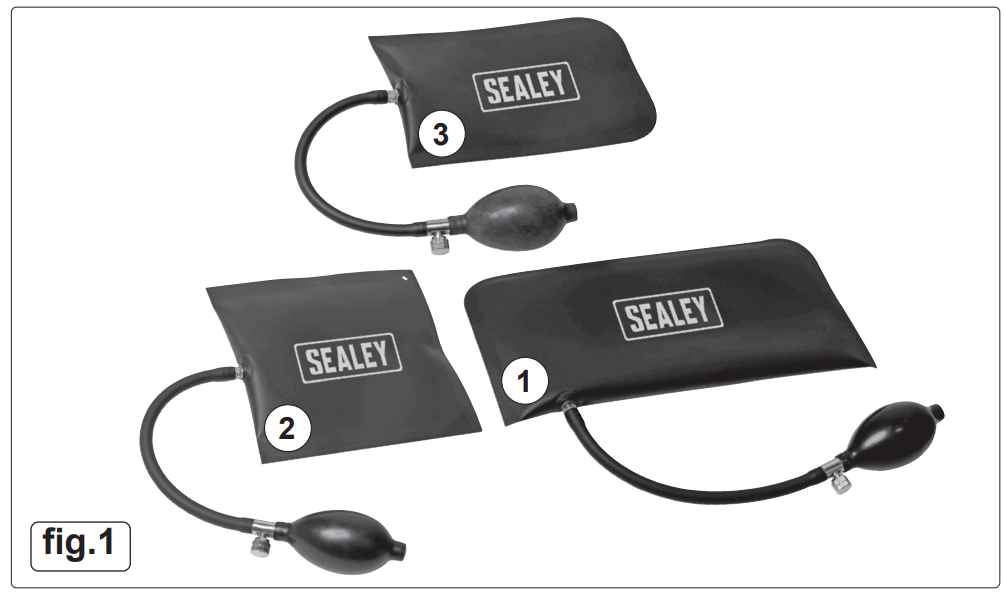 SEALEY VS9114 PANEL BAG SET 3PC -