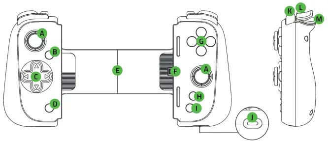 RAZER Kishi V2 for iPhone Universal Mobile Gaming Controller for iPhone-fig2