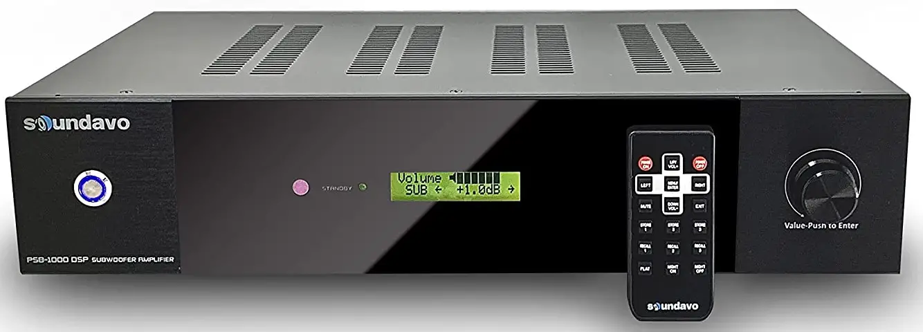soundavo PSB-1000DSP 1000W RMS Subwoofer Amplifier