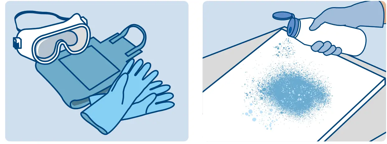 Cleanline CL1076 Blue Powder Sanitiser - FIg 5