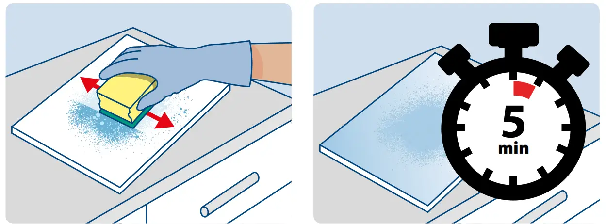 Cleanline CL1076 Blue Powder Sanitiser - FIg 6