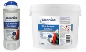 Cleanline CL1076 Blue Powder Sanitiser - FIg