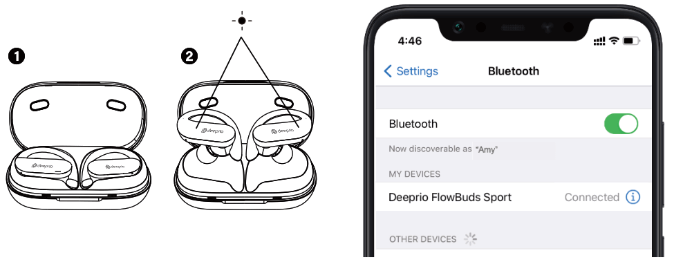 deeprio FlowBuds Sport - app