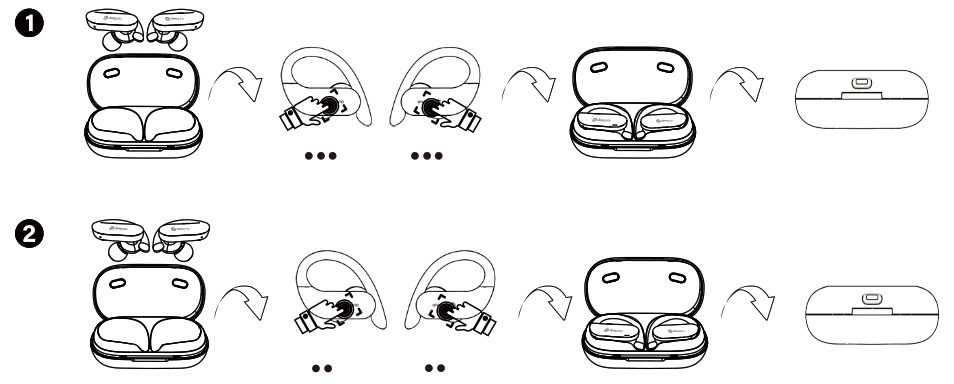 deeprio FlowBuds Sport - reset
