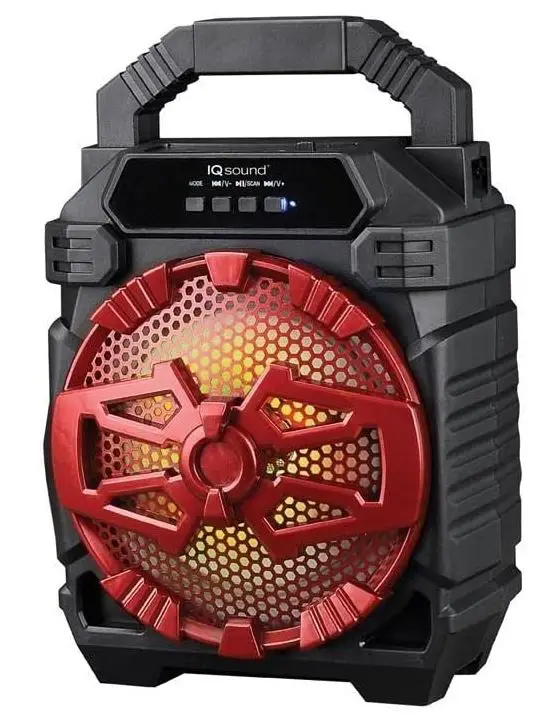 SUPERSONIC-IQ-1665BT-Red-6.5-Inch-Portable-Bluetooth-Speaker