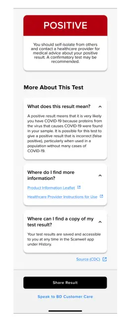 BD Veritor Rapid COVID-19 Antigen Test Instruction fig 15