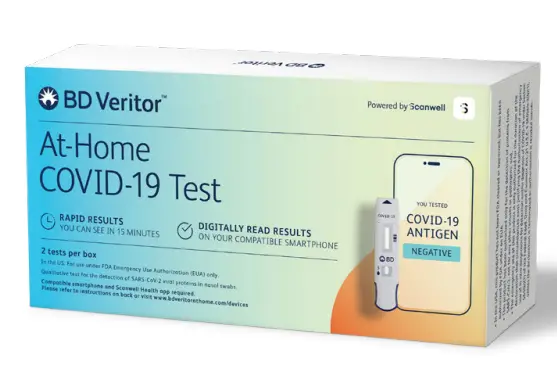 BD Veritor Rapid COVID-19 Antigen Test Instruction product