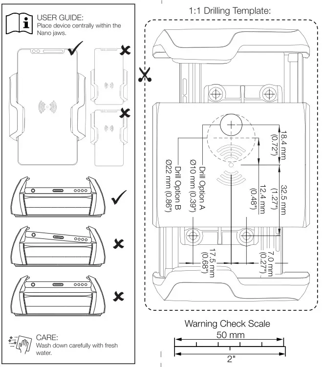 SCANSTRUT SC CW 11FU ROKK Wireless Active Charging Cradle for Phone -Template