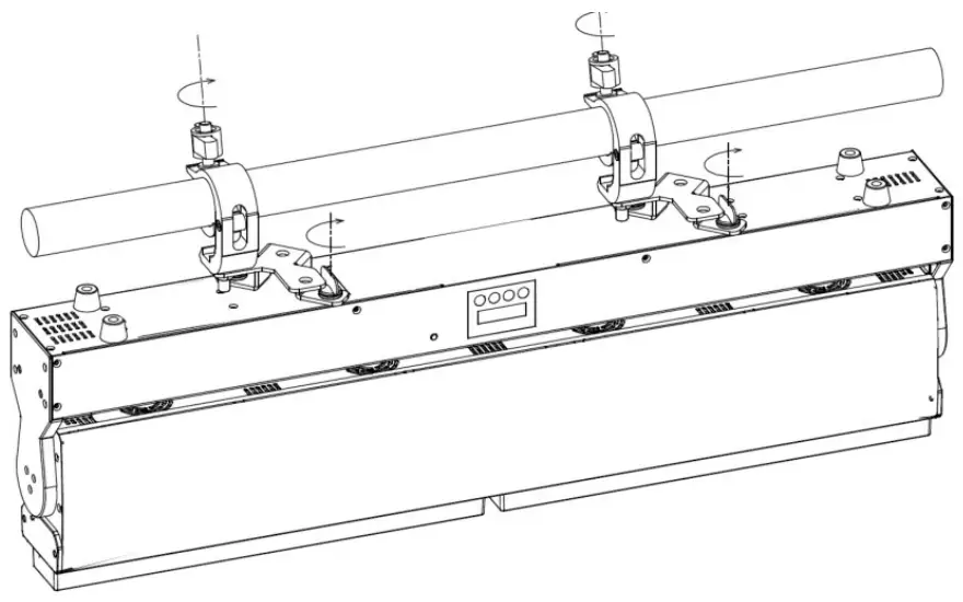 TAURUS LIGHT LZB1260 High Power LED Zoom Bar 1260 - base assembly