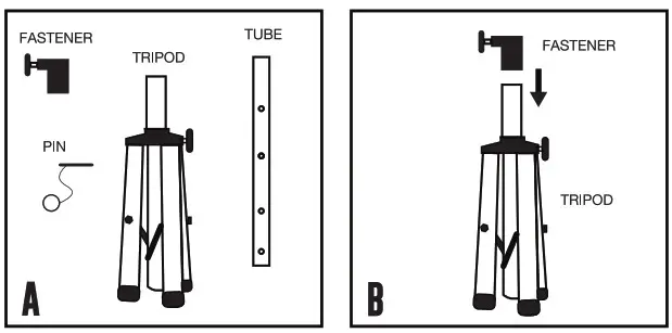 QFX PBX 1206SM Portable Speaker - stand