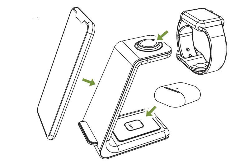 MGG T3 3 in 1 Wireless Charging Station 3