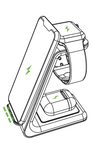 MGG T3 3 in 1 Wireless Charging Station 4