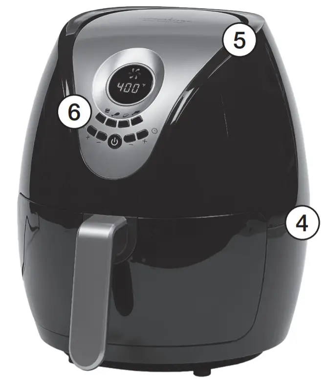 COPPER CHEF HF-5009LCD Power AirFryer - Accessories1