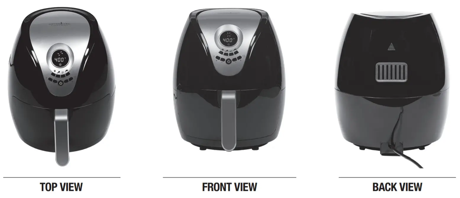 COPPER CHEF HF-5009LCD Power AirFryer - Accessories4
