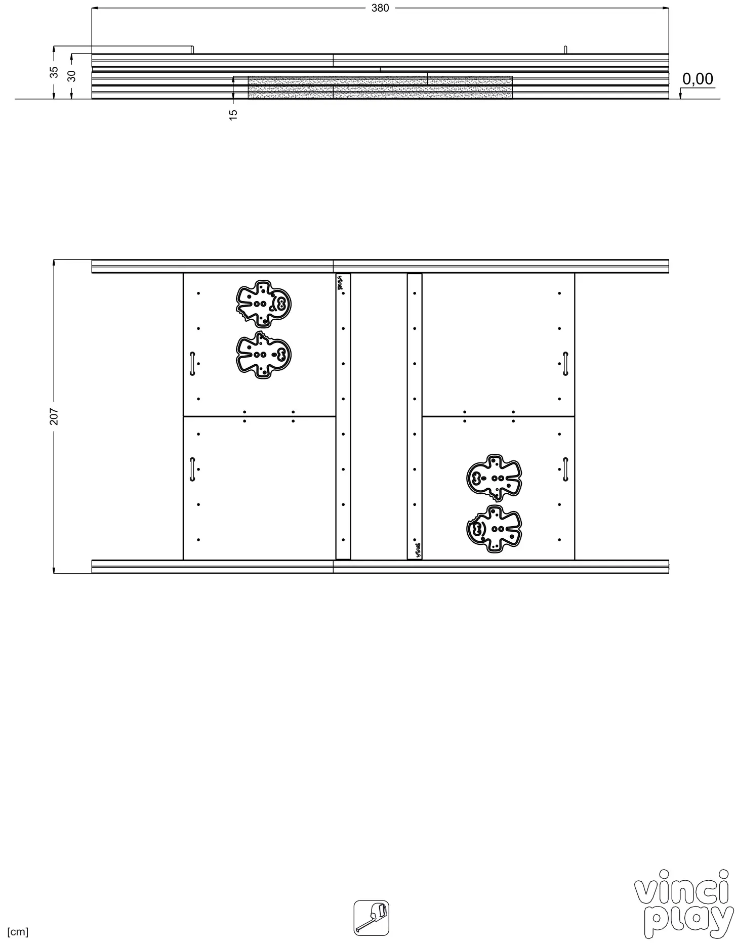 vinci play WD1457-1 Solo WD Sandbox Lid - Figure 1