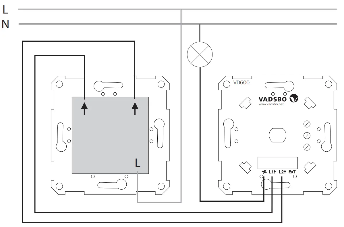 VADSBO VD600 Rotary Dimmer fig 3