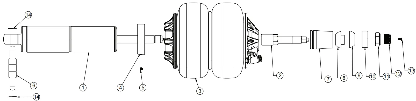 2302401 RideTech HQ Series Shockwave Air Shocks - 1