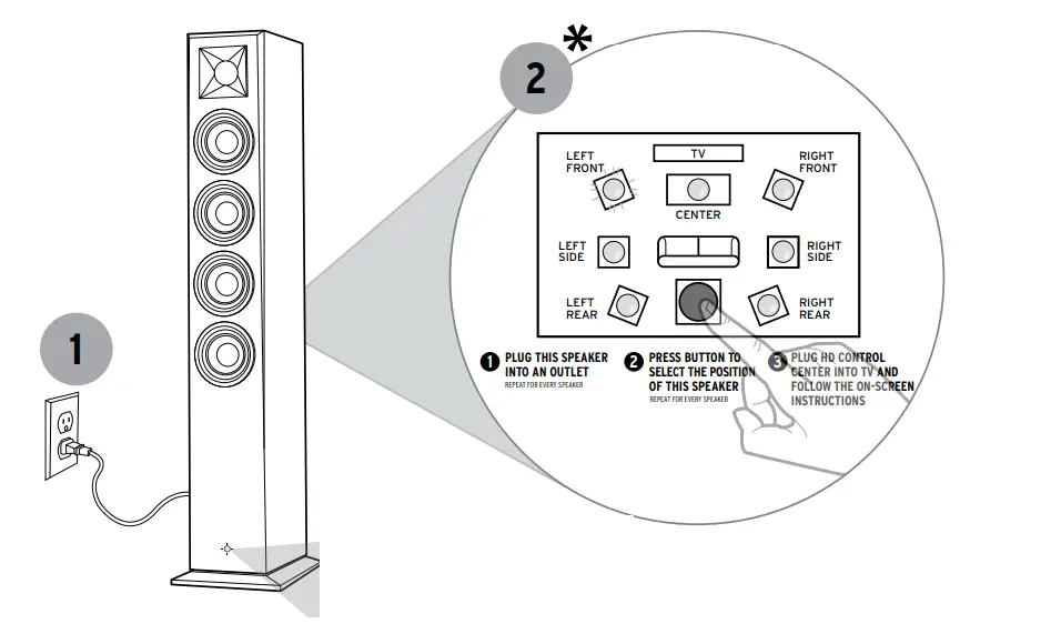 Klipsch RP-440WC Wireless Center Channel Speaker-005