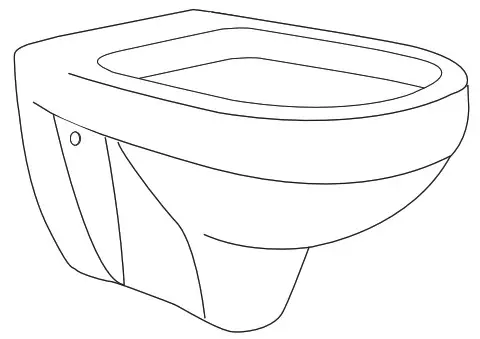cersanit Carina Wall Hung Toilet - cover