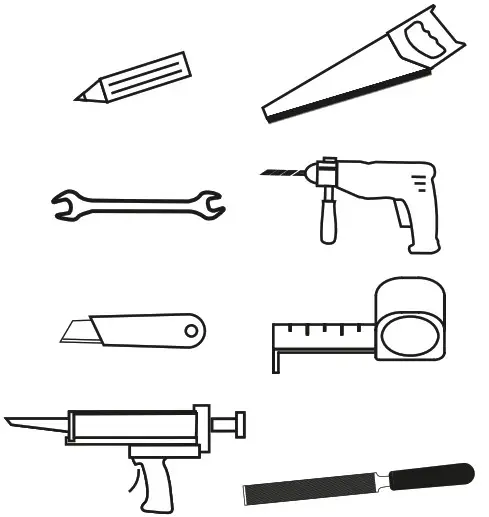cersanit Carina Wall Hung Toilet - tool