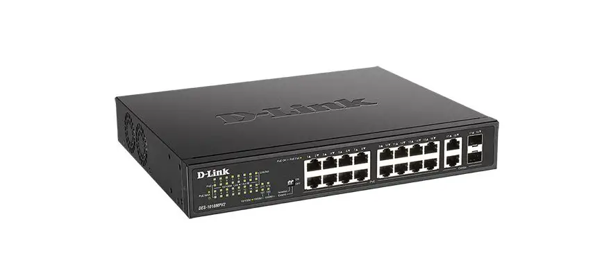 D-link Des-1018mpv2 Unmanaged Switch With 16 10-100base-tx Poe Ports And 2 Combo 100-1000base-t-sfp Ports Installation Guide D-link Des-1018mpv2 Unmanaged Switch With 16 10-100base-tx Poe Ports And 2 Combo 100-1000base-t-sfp Ports Installation Guide