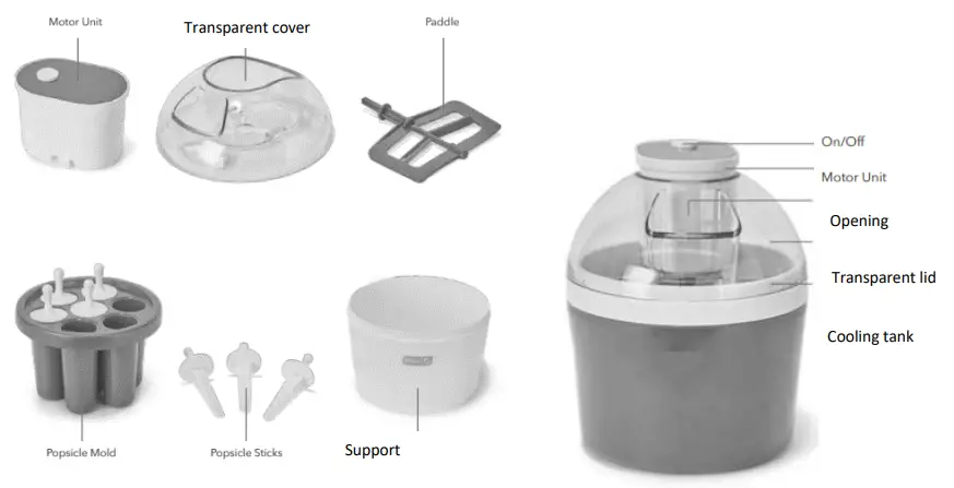 Livoo DOM461 Ice Cream Maker - DESCRIPTION