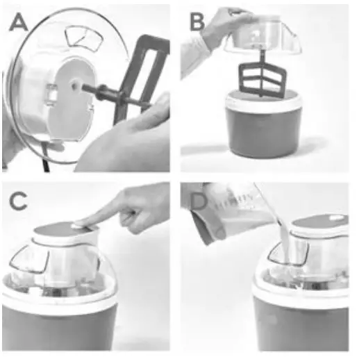 Livoo DOM461 Ice Cream Maker - ICE CREAM PREPARATION