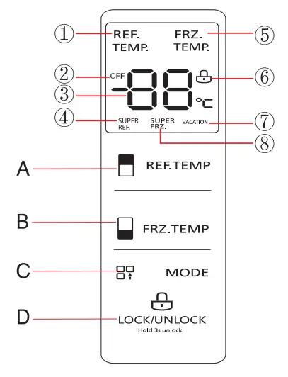 Midea MDRF648FG Series Refrigerator Four Door - Fg 13