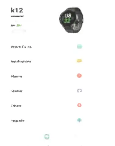 Fasdga K12 Smart Watch Heart Rate Tracker- enter smarts