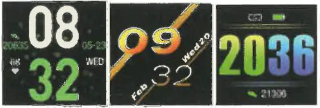 Fasdga K12 Smart Watch Heart Rate Tracker- watch face