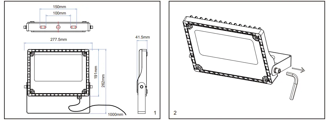ROBUS RCM5030AS 04 Cosmic 50W LED Flood Light