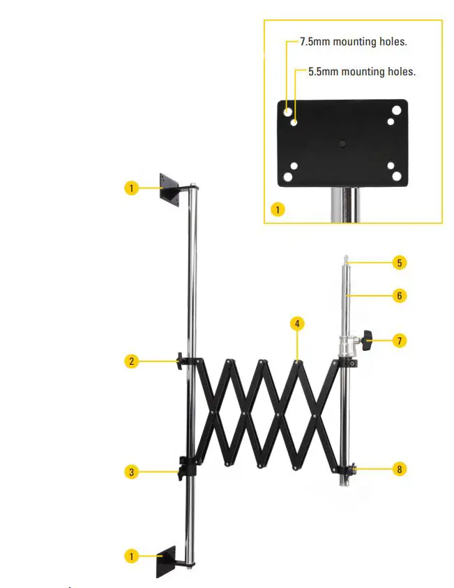 impact-WM-SB-Wall-Mount-Scissor-Boom-1